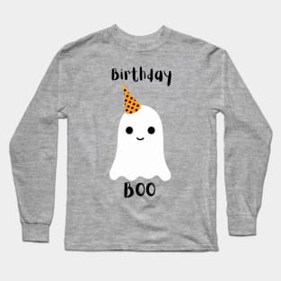 Birthday boo halloween birthday design Long Sleeve T-Shirt